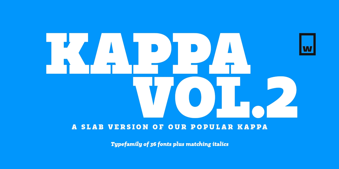 Kappa Vol.2 Display Font
